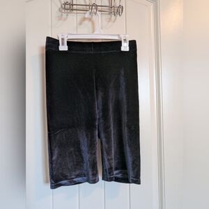 Fabletics Navy Velour Bike Shorts